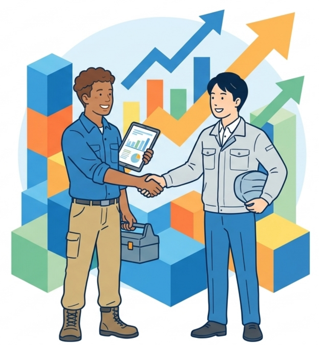 育成就労制度の人物イラスト